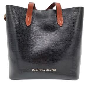 Dooney and Bourke Black & Hot Pink Shoulder Lilliana Tote Bag